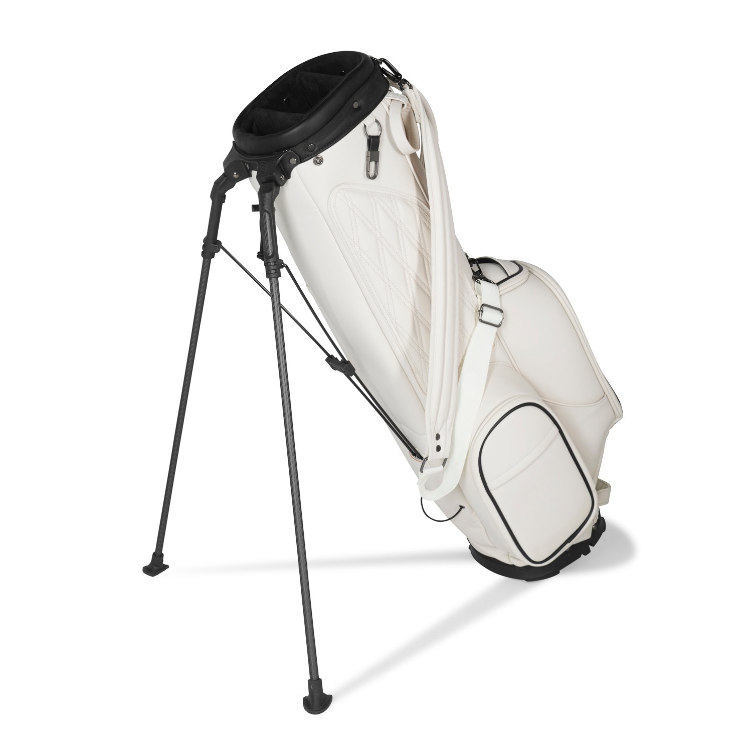 Cornelli off-white designer golf bag with single strap side view